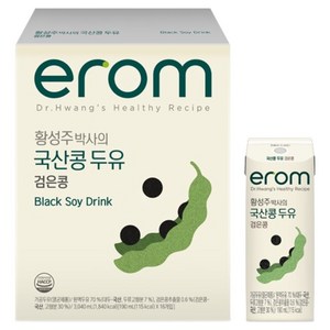 이롬 황성주 박사의 국산콩 두유 검은콩, 190ml, 16개