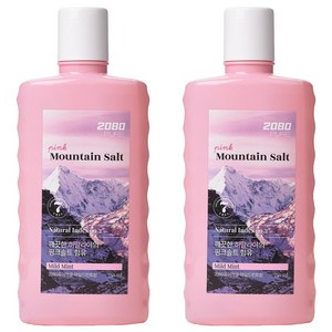 2080 퓨어 핑크솔트 가글, 750ml, 2개