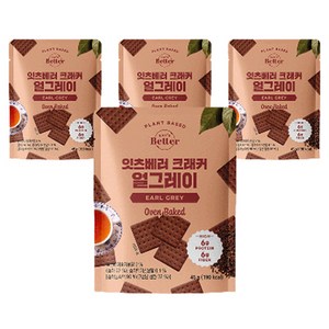 잇츠베러 크래커 얼그레이맛, 45g, 4개