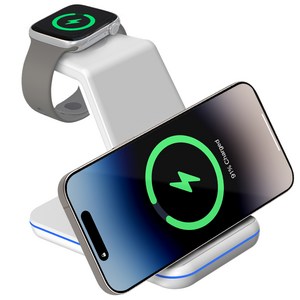 홈플래닛 3in1 23W 무선 충전기 + CtoC 1.5m 케이블 세트 (애플워치 전용)