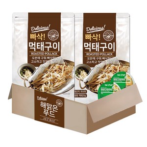 해맑은푸드 빠삭 먹태구이 25g + 청양간장마요 소스 30g 세트, 55g, 2개