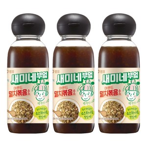 새미네부엌 아몬드 멸치볶음소스, 3개, 300ml