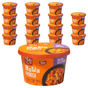 떡볶이의신 매콤달콤 컵떡볶이, 160g, 16개