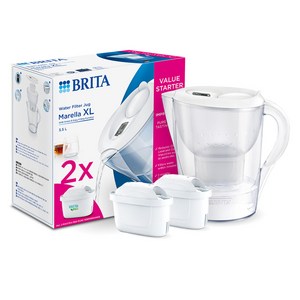 브리타 정수기 마렐라XL 3.5L 화이트+필터 2입 기획팩