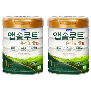앱솔루트 유기농 궁 분유 1단계 0~6개월, 800g, 2개