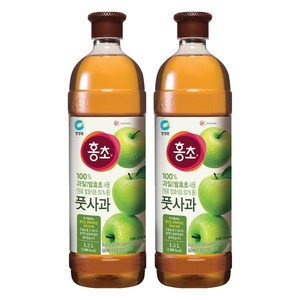 청정원 홍초 풋사과, 1.5L, 2개