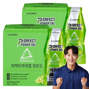 코오롱제약 퍼펙트 파워젤 청포도 12p, 480g, 2개