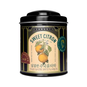 쌍계명차 티 마스터 캔 달콤한 수국유자차, 1.2g, 12개입, 1개