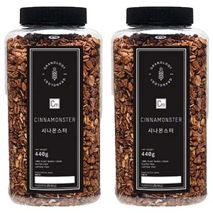 그라놀로지 시나몬스터 그래놀라 시리얼, 440g, 2개