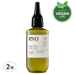 [비건라이프] 려 루트젠 탈모 증상 전문 케어 두피 에센스, 80ml, 2개