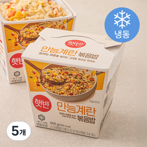 햇반 만능계란 볶음밥 (냉동), 200g, 5개