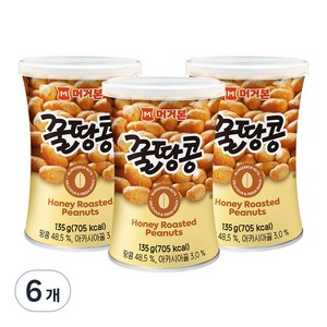 머거본 꿀땅콩, 135g, 6개