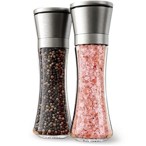 비모던 304 스텐 소금 후추 입자조절 그라인더, 210ml, 2개