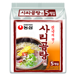 농심 사리곰탕면 110g, 5개