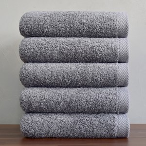 타월리스트 포르테 호텔 수건 200g 40수 코마사, 진회색, 5개