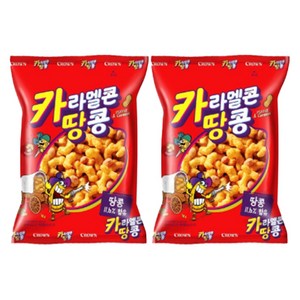 크라운 카라멜콘 땅콩, 125g, 2개