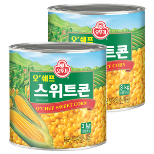 오뚜기 오쉐프 스위트콘 3kg, 3kg, 2개