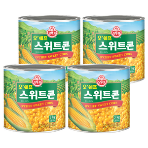 오뚜기 오쉐프 스위트콘 3kg, 3kg, 4개