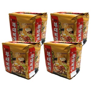 농심 보글보글 부대찌개면 127g, 16개, (4개입 X 4팩)
