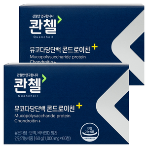 콴첼 뮤코다당단백 콘드로이친 플러스, 60정, 2개