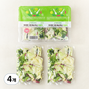 아삭한 그린 채소믹스 더플팩, 300g, 4개