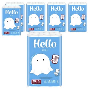 헬로 순수 천연펄프 3겹 데코 롤화장지