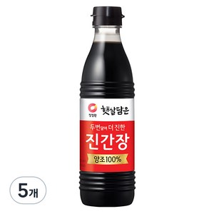 햇살담은 두번 달여 더 진한 진간장, 500ml, 5개