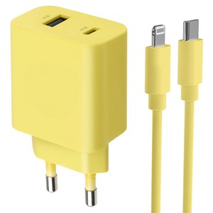 모잇 PD25W 2포트 PPS 초고속충전기 + 8핀 라이트닝 아이폰 케이블 1.3m