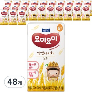 요미요미 안심아이차 보리, 125ml, 1개입, 48개