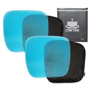 카템 3세대 실리콘 차량용 방석 + 사계절 커버, 2개