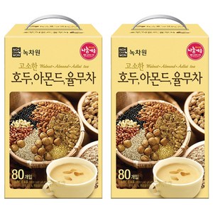 녹차원 고소한 호두아몬드율무차