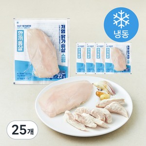 한끼통살 닭가슴살 저염 스팀 (냉동), 100g, 1개입, 25개