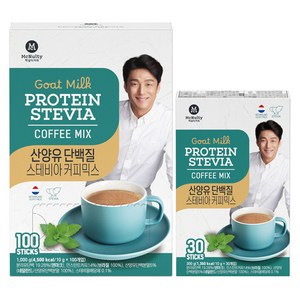 맥널티커피 산양유 단백질 스테비아 커피믹스 100p + 30p, 10g, 1세트