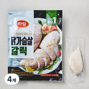 하림 닭가슴살 갈릭, 510g, 4개