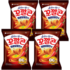 꼬깔콘 매콤달콤한 맛 옥수수스낵, 67g, 4개