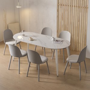 파로마 루미 1800 세라믹 식탁 + 의자 6P 세트 6인용 방문설치