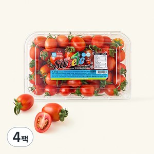 스윗토 스테비아 대추방울토마토, 1.2kg, 4팩