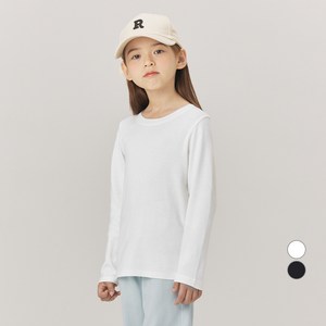 롤리트리 아동용 후라이스 립 기본 긴팔 티셔츠