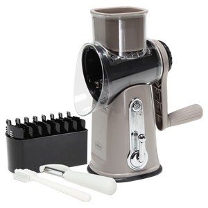 롤키친 롤슬라이스 드럼통 + 채칼 6종 + 칼날보관함 + 세척솔 + 껍질제거필러 세트