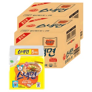 오뚜기 스낵면 108g, 80개, (5개입 X 8팩)