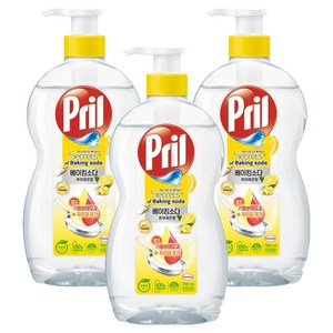 프릴 시크릿오브 베이킹소다 퓨어레몬향 주방세제, 700ml, 3개