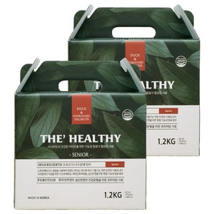 이수펫 노령견용 강아지 더 헬씨 시니어 반건조 소프트사료, 오리, 1.2kg, 2개