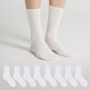 싹스탑 여성용 베이직 장목 양말 8족 세트