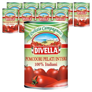 디벨라 홀 토마토 통조림, 400g, 10개