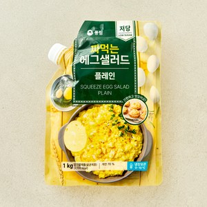 풍요한아침 저당 짜먹는 에그샐러드 플레인, 1kg, 1개