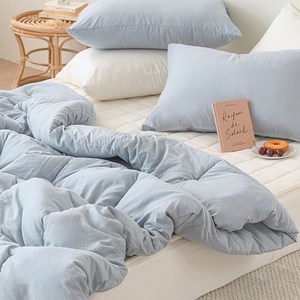 쉬즈홈 국내 제조 쉐이크밀크 워싱 차렵이불 베개 세트