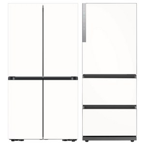 삼성전자 Bespoke AI 905L 4도어 냉장고 + 328L 4도어 김치냉장고 세트 방문설치