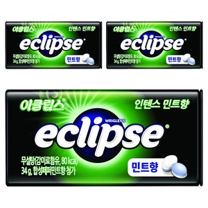 이클립스 캔디 인텐스민트향, 34g, 3개