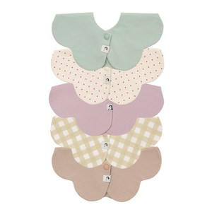 코니 롤링빕 아기 턱받이 5종 세트, D세트, 1세트