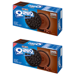 오레오 초콜릿 샌드위치 쿠키 초콜릿 크림, 300g, 2개